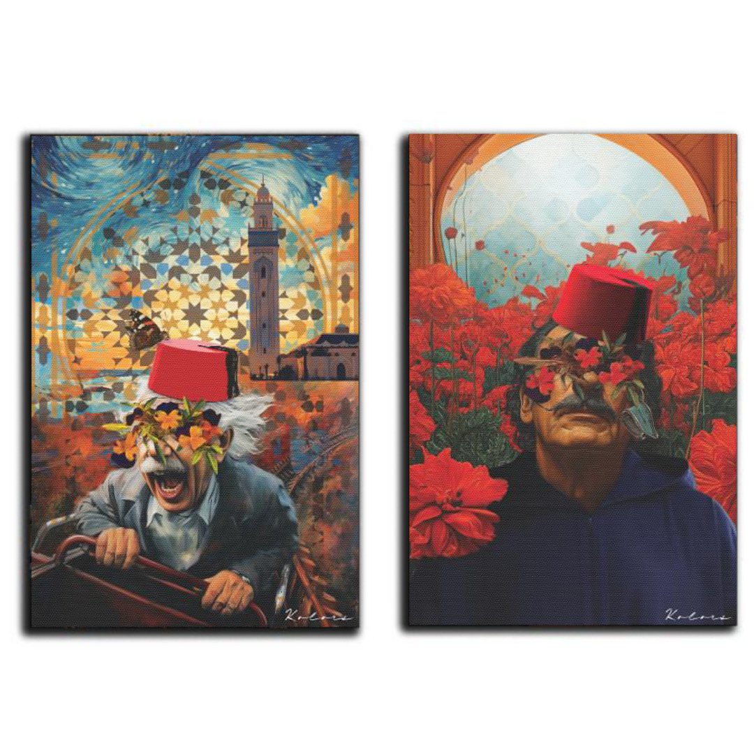 Tableaux décoratifs Pack - Dali et Einstein au Maroc - kolors brand