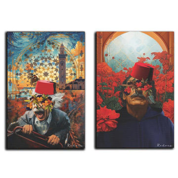 Tableaux décoratifs Pack - Dali et Einstein au Maroc - kolors brand