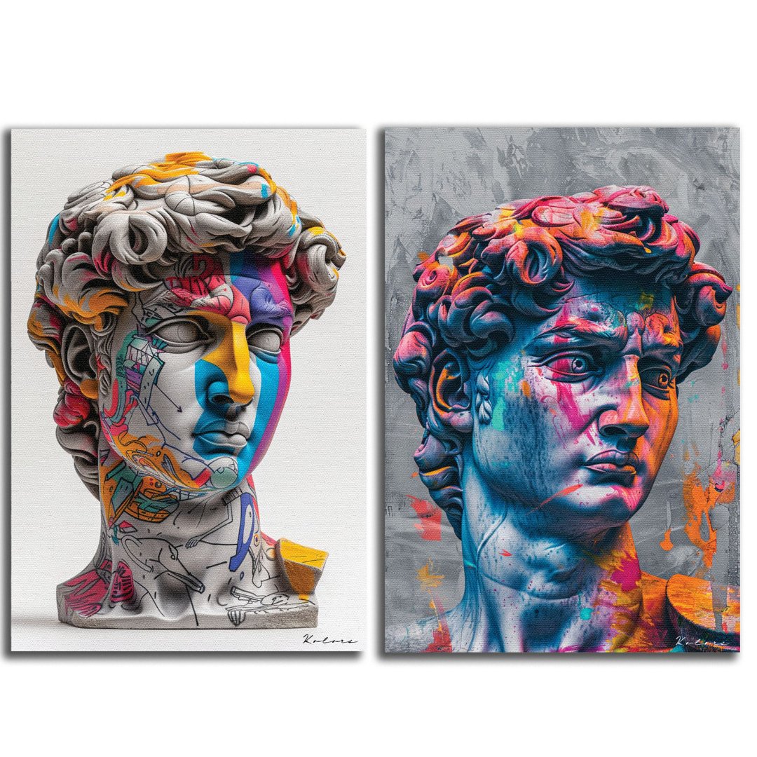 Tableaux décoratifs Pack - David Michelangelo Duo - kolors brand