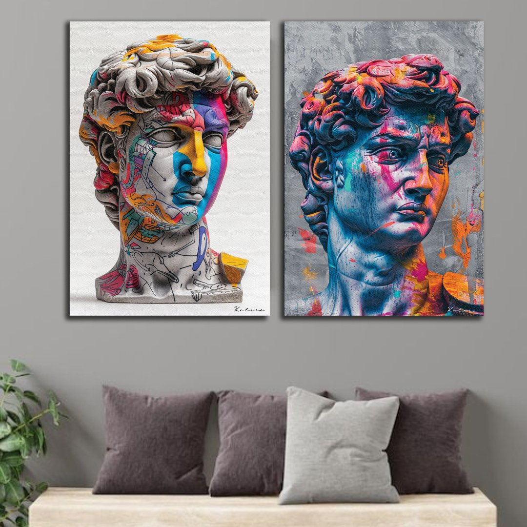 Tableaux décoratifs Pack - David Michelangelo Duo - kolors brand