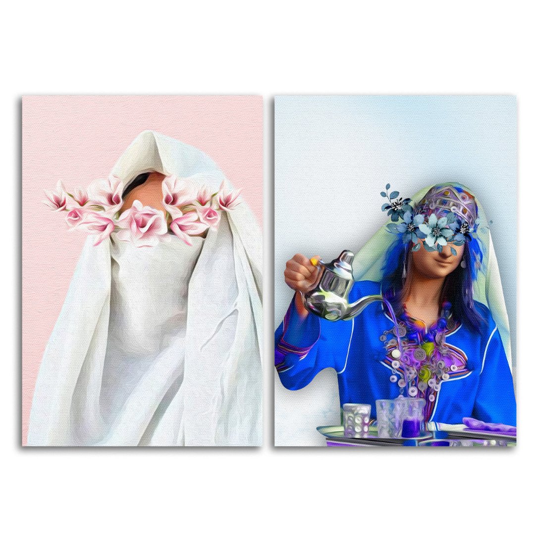 Tableaux décoratifs Pack - Flowers Duo - kolors brand