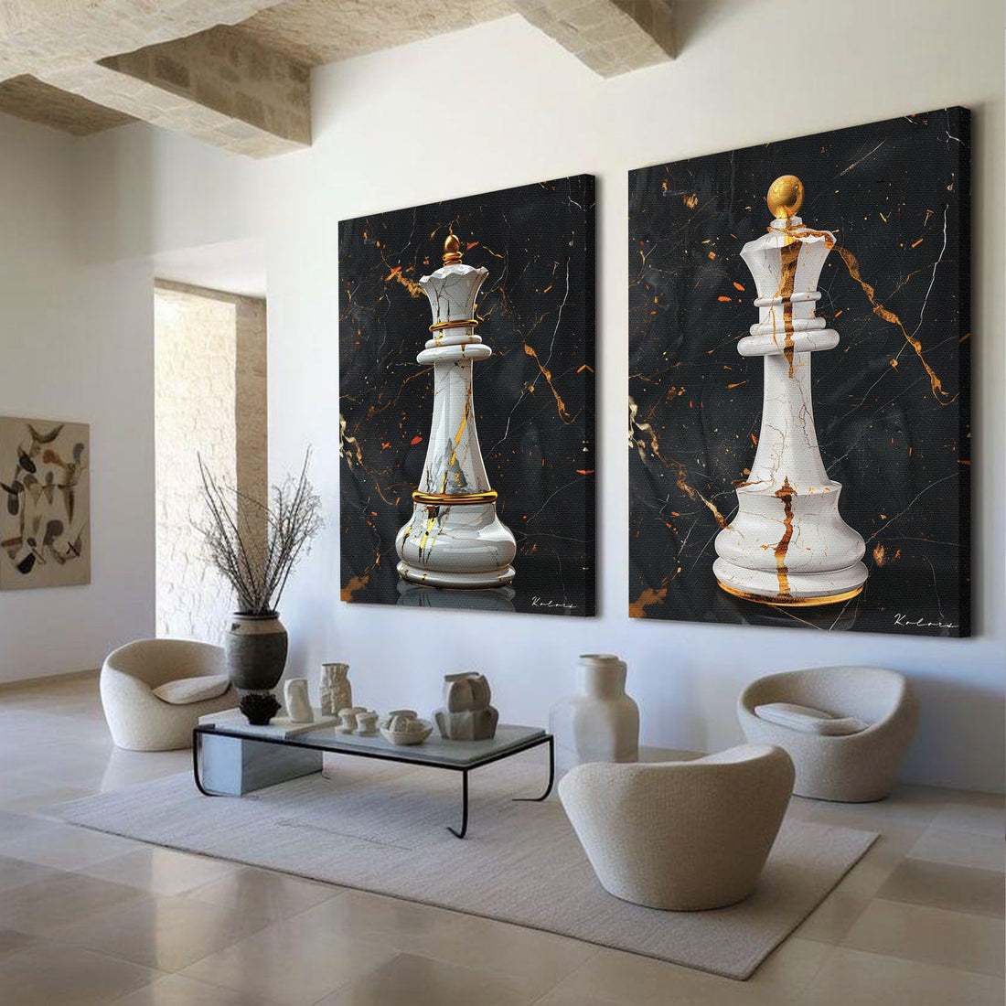 Tableaux décoratifs Pack - Jeu D'échecs - kolors brand