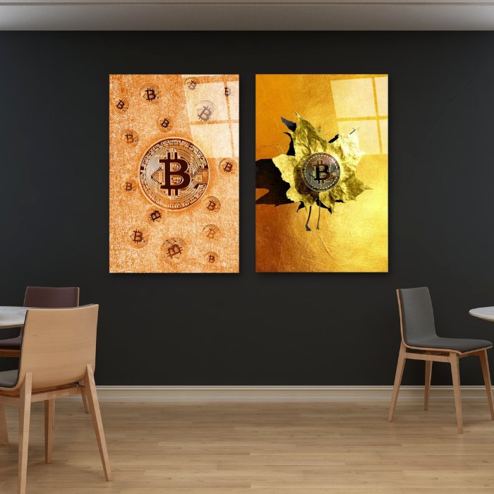 Tableaux décoratifs Pack - Puissance BTC Duo - kolors brand