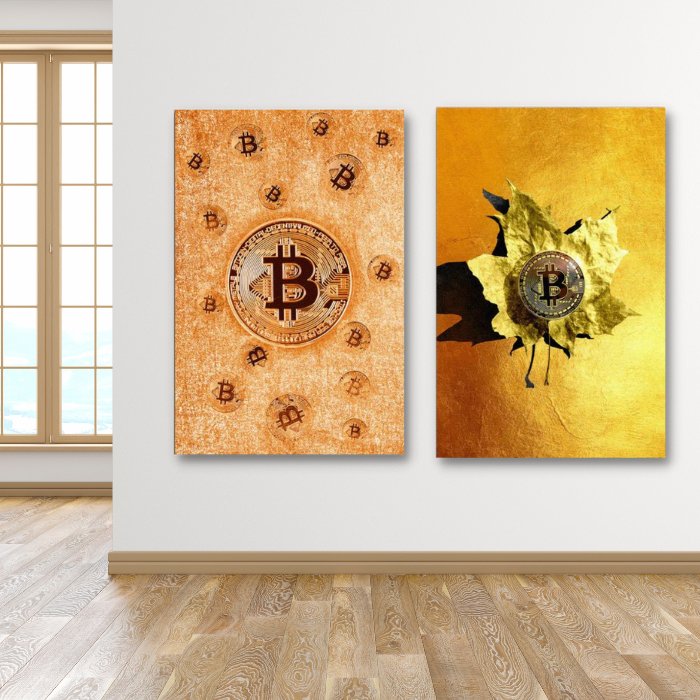 Tableaux décoratifs Pack - Puissance BTC Duo - kolors brand