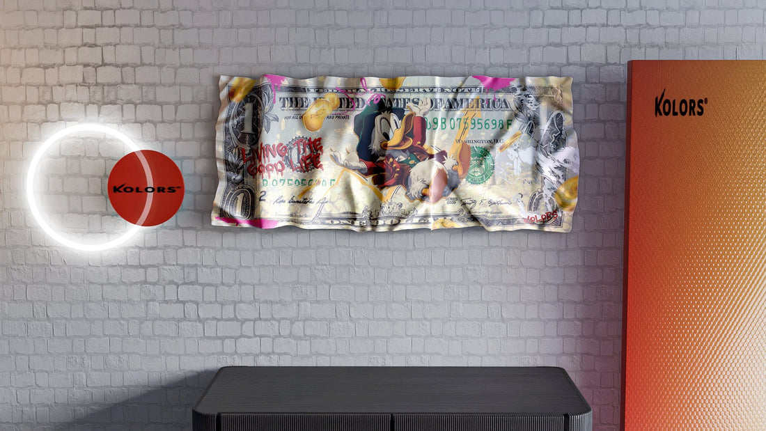 Vivre la vie - Tableau Froissé - kolors brand